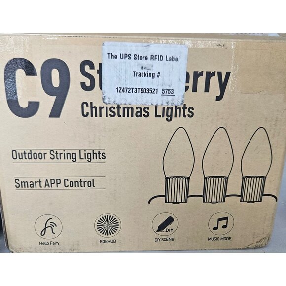 Smart C9 LED RGB String Lights by Hello Fairy - Color Changing Music Sync App - Picture 14 of 16